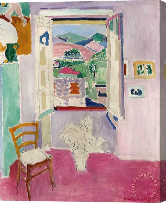 Henri Matisse La Fenetre Ouverte Stretched Canvas Print / Canvas Art