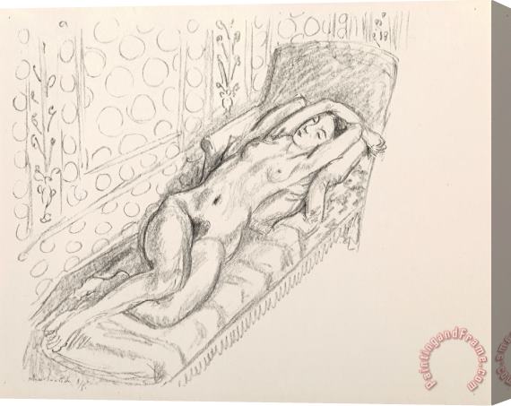 Henri Matisse La Sieste, 1922 Stretched Canvas Print / Canvas Art