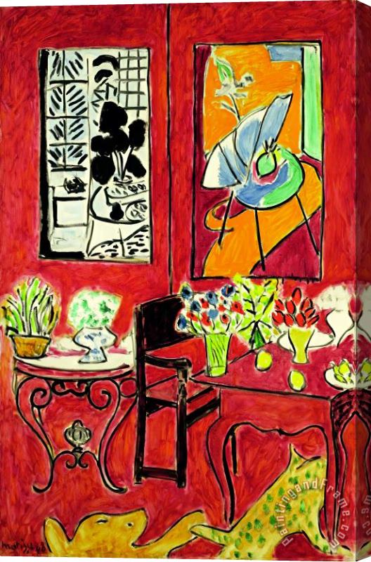 Henri Matisse Large Red Interior 1948 Stretched Canvas Print / Canvas Art
