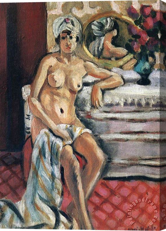 Henri Matisse Nude in a Turban Stretched Canvas Painting / Canvas Art