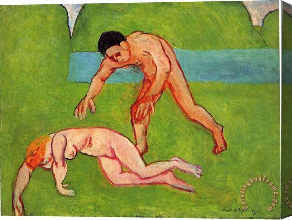 Henri Matisse Nymph And Satyr 1909 Stretched Canvas Print / Canvas Art