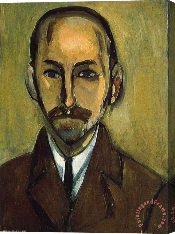 Henri Matisse Portrait of Michael Stein 1916 Stretched Canvas Print / Canvas Art