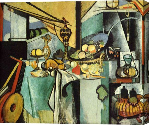Henri Matisse Still Life After Jan Davidsz De Heem S La Desserte 1915 Stretched Canvas Painting / Canvas Art