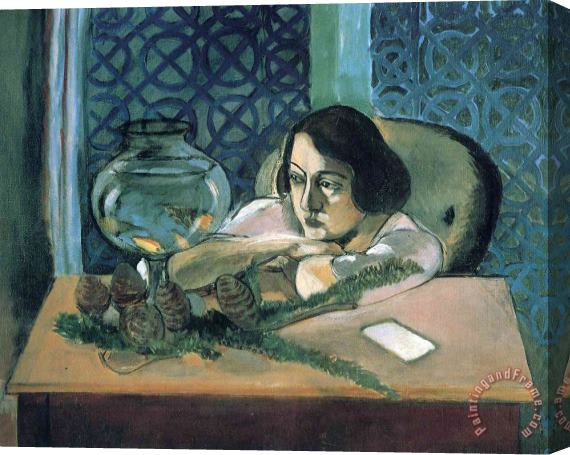 Henri Matisse Woman Before a Fish Bowl 1922 Stretched Canvas Painting / Canvas Art