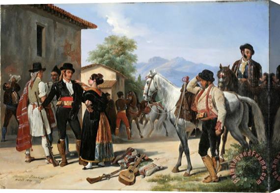 Henri Pierre Leon Pharamond Blanchard The Smugglers Stretched Canvas Painting / Canvas Art