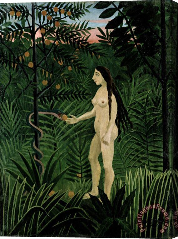 Henri Rousseau Eve Stretched Canvas Painting / Canvas Art