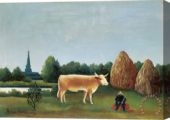 Henri Rousseau Scene in Bagneux on The Outskirts of Paris Stretched Canvas Painting / Canvas Art