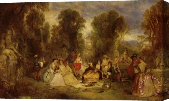 Henry Andrews The Garden Party Stretched Canvas Print / Canvas Art