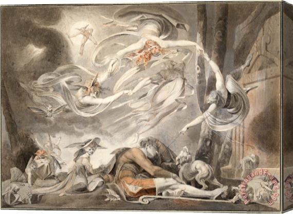 Henry Fuseli The Shepherd's Dream, 1786 Stretched Canvas Print / Canvas Art
