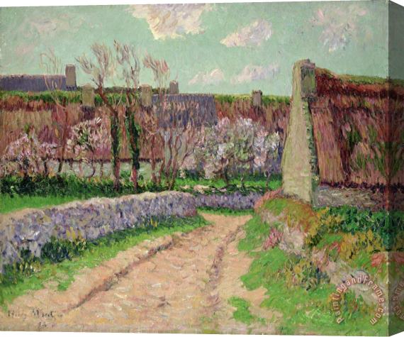 Henry Moret Village in Clohars Stretched Canvas Print / Canvas Art