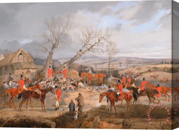 Henry Thomas Alken Hunting Scene The Kill Stretched Canvas Print / Canvas Art