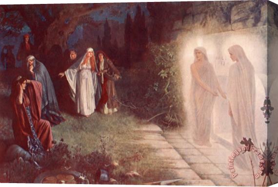 Herbert Gustave Schmalz Resurrection Morn Stretched Canvas Print / Canvas Art