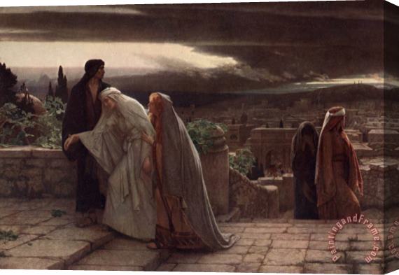 Herbert Gustave Schmalz Return From Calvary Stretched Canvas Print / Canvas Art
