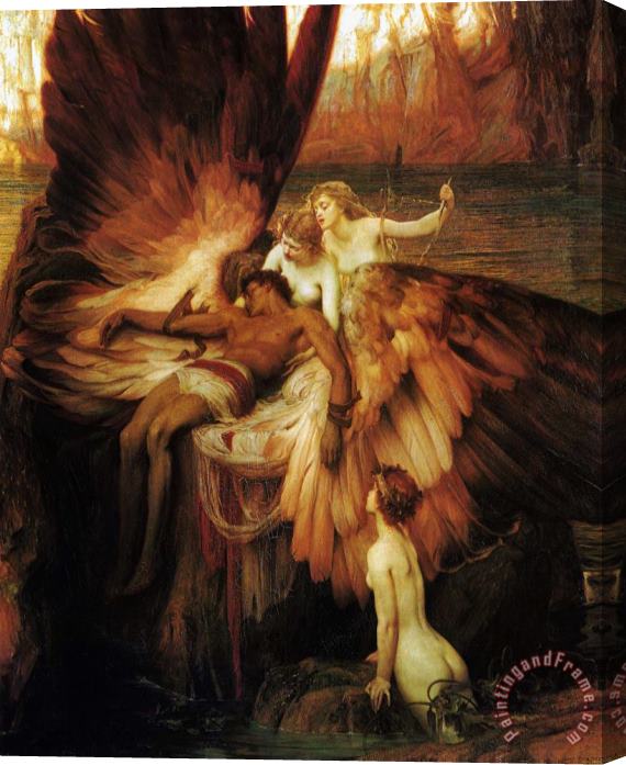 Herbert James Draper Lament for Icarus Stretched Canvas Painting / Canvas Art