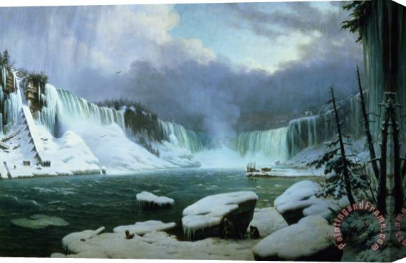 Hippolyte Victor Valentin Sebron Niagara Falls Stretched Canvas Painting / Canvas Art
