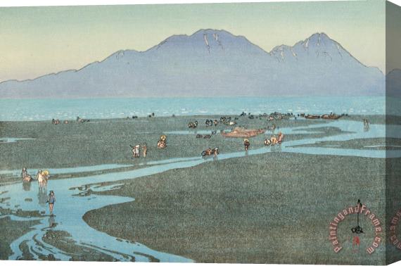 Hiroshi Yoshida Unsen Mountain (unsen Dake) Stretched Canvas Print / Canvas Art