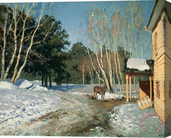 Isaak Ilyich Levitan March Stretched Canvas Painting / Canvas Art