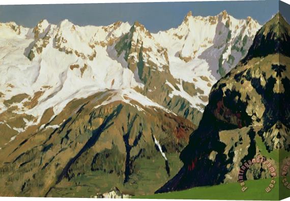 Isaak Ilyich Levitan Mount Blanc Mountains Stretched Canvas Painting / Canvas Art