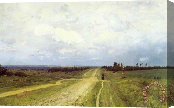 Isaak Ilyich Levitan The Vladimirka Road Stretched Canvas Painting / Canvas Art