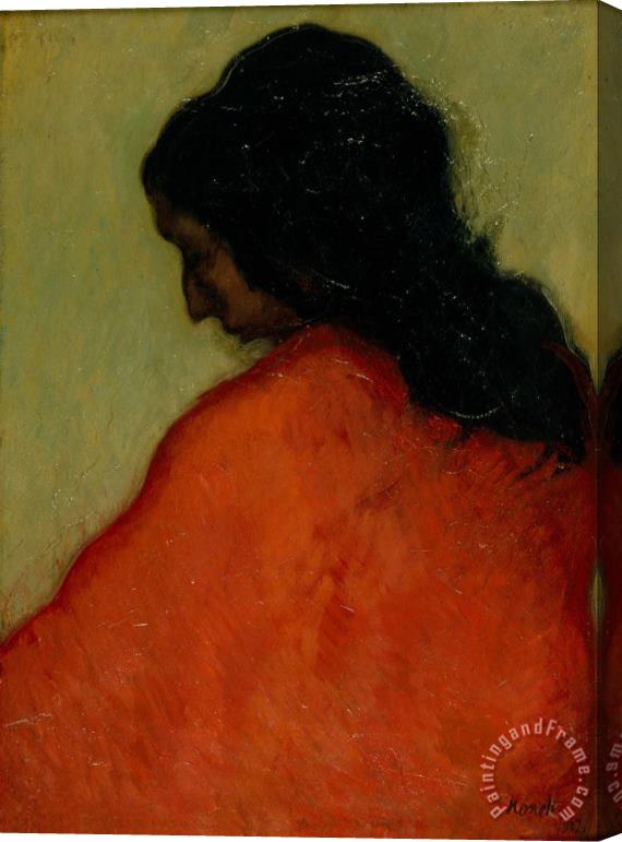 Isidre Nonell Profile of a Gypsy Stretched Canvas Print / Canvas Art