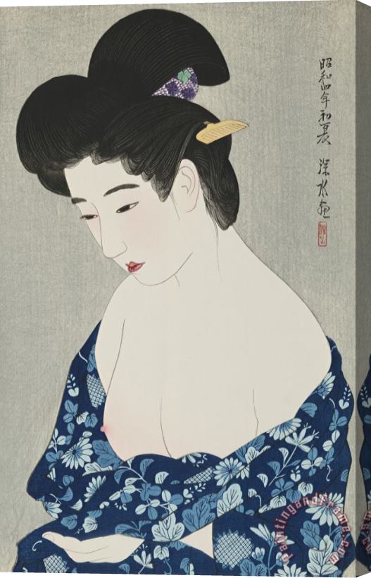 Ito Shinsui After The Bath (yokugo) Stretched Canvas Print / Canvas Art