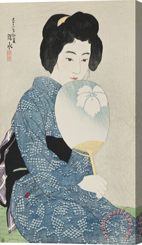 Ito Shinsui Cotton Kimono (yukata) Stretched Canvas Painting / Canvas Art