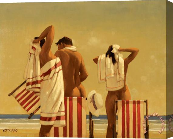 Jack Vettriano Bathers, 1991 Stretched Canvas Print / Canvas Art