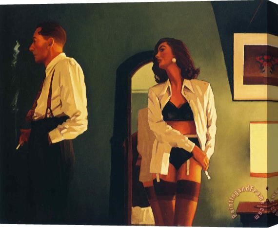 Jack Vettriano How Do You Stop Stretched Canvas Painting / Canvas Art