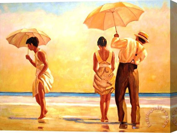 Jack Vettriano Mad Dogs Stretched Canvas Painting / Canvas Art