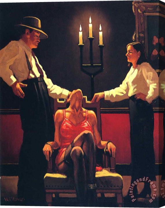 Jack Vettriano Setting New Standards Stretched Canvas Painting / Canvas Art