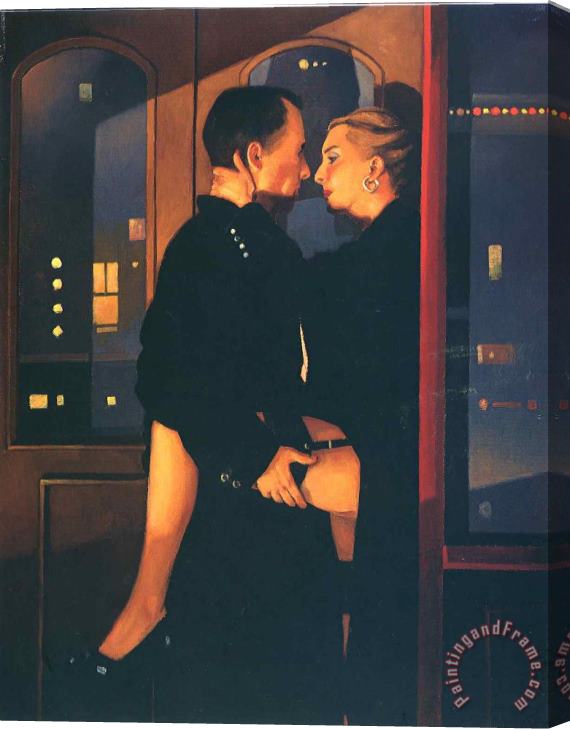 Jack Vettriano Soho Nights Stretched Canvas Painting / Canvas Art