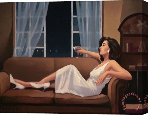 Jack Vettriano Study for Model Reclining, 1996 Stretched Canvas Painting / Canvas Art