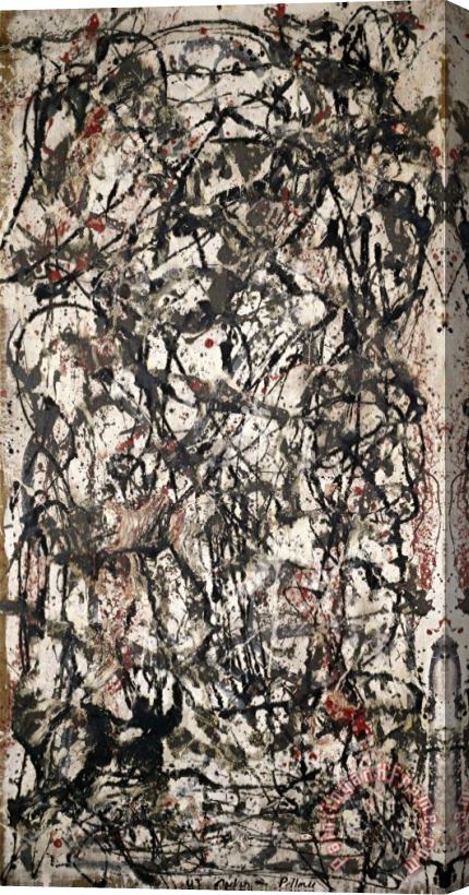 Jackson Pollock Enchanted Forest Stretched Canvas Print / Canvas Art