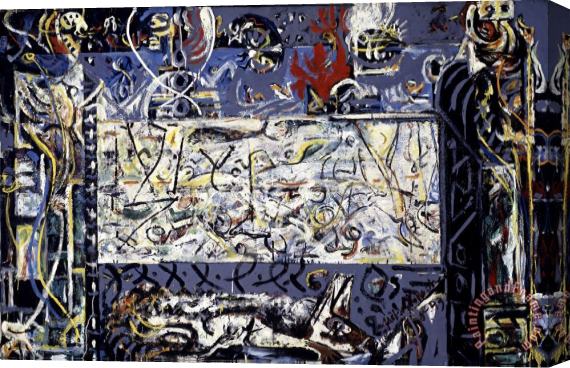 Jackson Pollock Guardians of The Secret, 1943 Stretched Canvas Print / Canvas Art