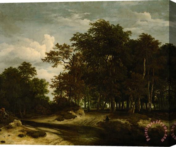 Jacob Isaacksz. van Ruisdael The Great Forest Stretched Canvas Print / Canvas Art