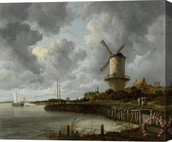 Jacob Isaacksz. Van Ruisdael The Windmill at Wijk Bij Duurstede Stretched Canvas Print / Canvas Art