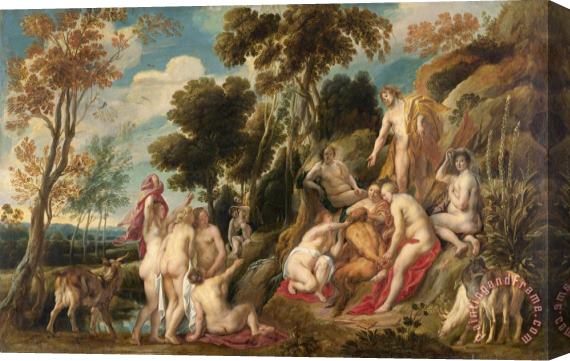 Jacob Jordaens Marsyas Ill Treated by The Muses Stretched Canvas Painting / Canvas Art