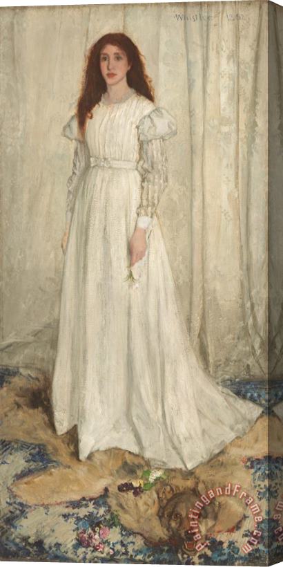 James Abbott McNeill Whistler Symphony In White No 1 The White Girl Stretched Canvas Painting / Canvas Art