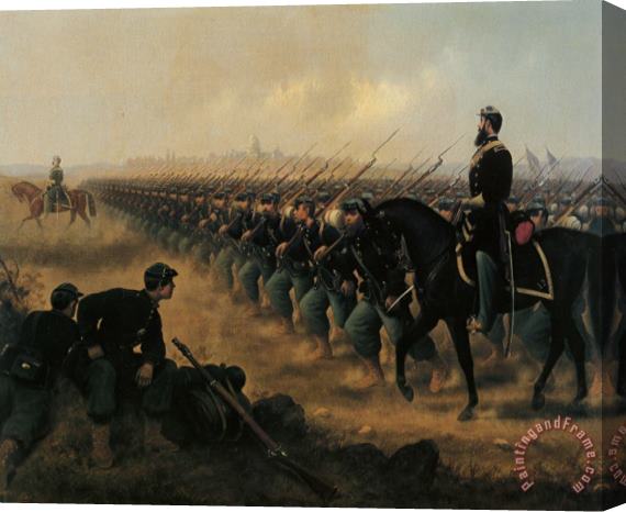 James Alexander Walker View of The Grand Army of The Republic Stretched Canvas Print / Canvas Art