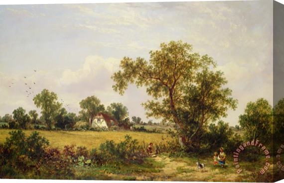 James Edwin Meadows  Essex Landscape Stretched Canvas Print / Canvas Art