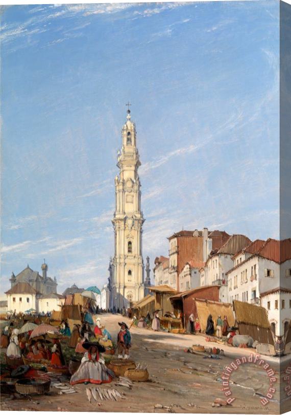 James Holland Torre Dos Clerigos, Oporto, Portugal Stretched Canvas Print / Canvas Art