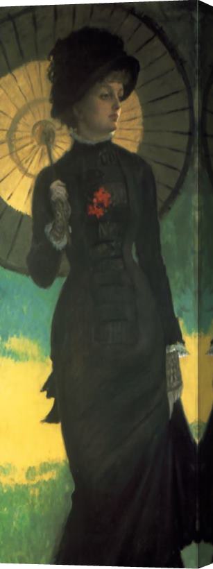 James Jacques Joseph Tissot Mrs Newton with a Parasol Stretched Canvas Painting / Canvas Art