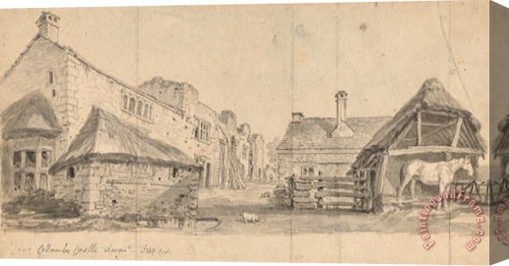 James Ward Collcombe Castle, Devonshire Stretched Canvas Print / Canvas Art
