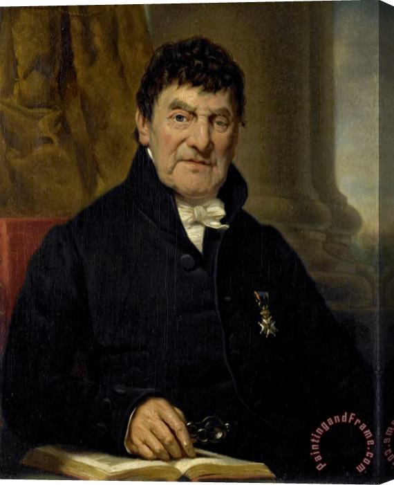 Jan Adam Kruseman Portrait of Dr. Cornelis Hendrik a Roy, Physician And Biographer Stretched Canvas Print / Canvas Art
