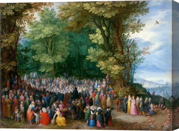 Jan Breughel The Sermon on The Mount Stretched Canvas Print / Canvas Art