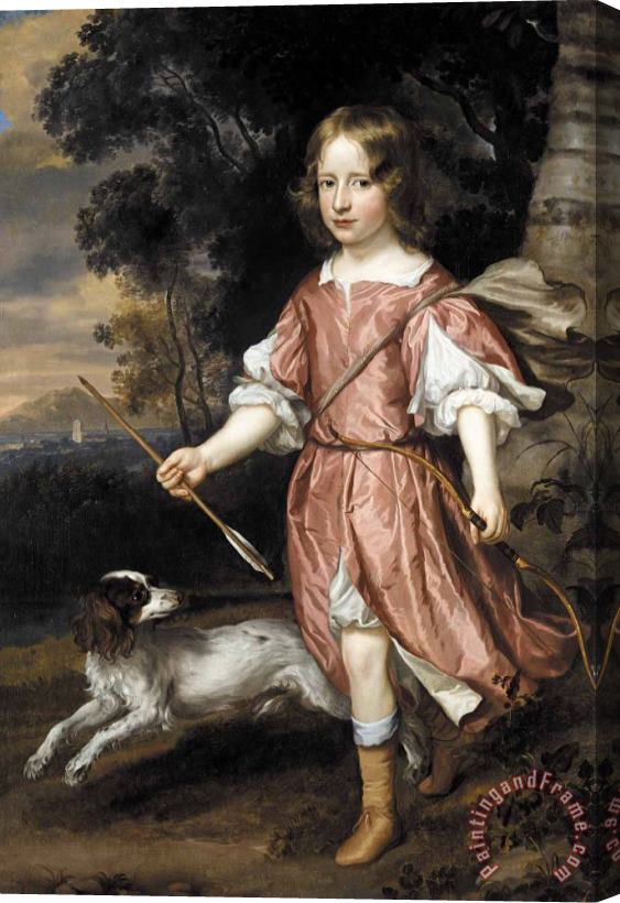 Jan Mytens Portrait of The Son of a Nobleman As Cupid Stretched Canvas Painting / Canvas Art