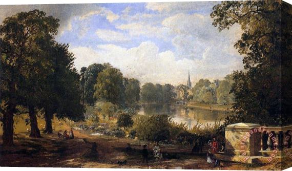 Jasper Francis Cropsey The Serpentine Stretched Canvas Print / Canvas Art