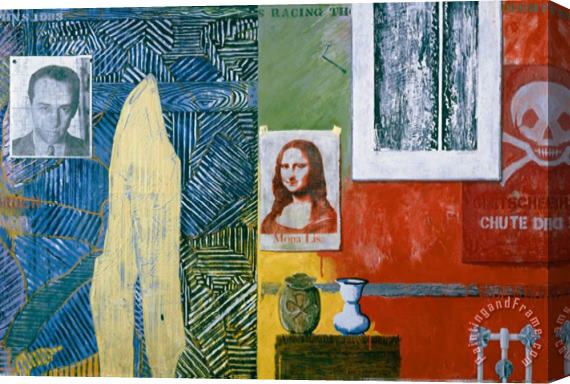 jasper johns Racing Thoughts 1983 Stretched Canvas Print / Canvas Art