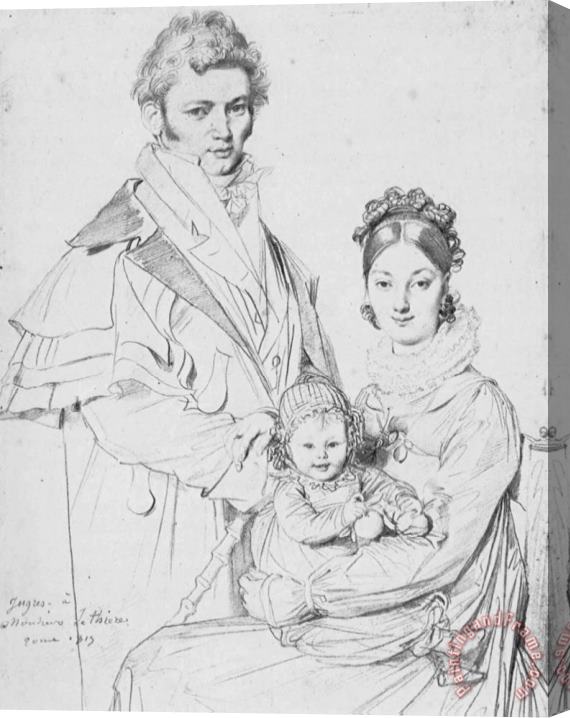 Jean Auguste Dominique Ingres The Alexandre Lethiere Family Stretched Canvas Print / Canvas Art