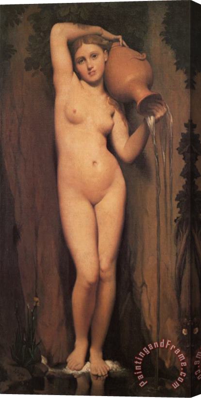 Jean Auguste Dominique Ingres The Source Stretched Canvas Painting / Canvas Art